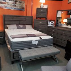 Brand New Complete Bed With Orthopedic Mattress For $399