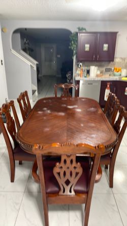 Juego de comedor de 6 sillas