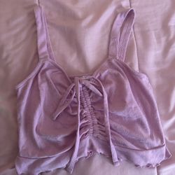Purple Scrunch Top, Pickup Only 
