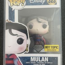 Funko Pop Disney Mulan #323 Diamond Collection Hot Topic Exclusive 