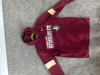 Florida State University Hoodie – Red, Size Large