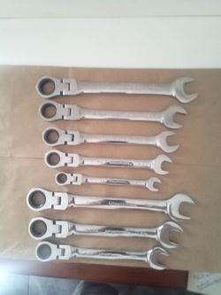 GearWrench Flex-Head Plus 12-Point SAE & Metric Box End Combination Wrenches