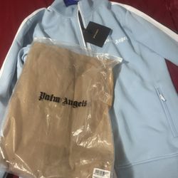 blue palm angels track jacket