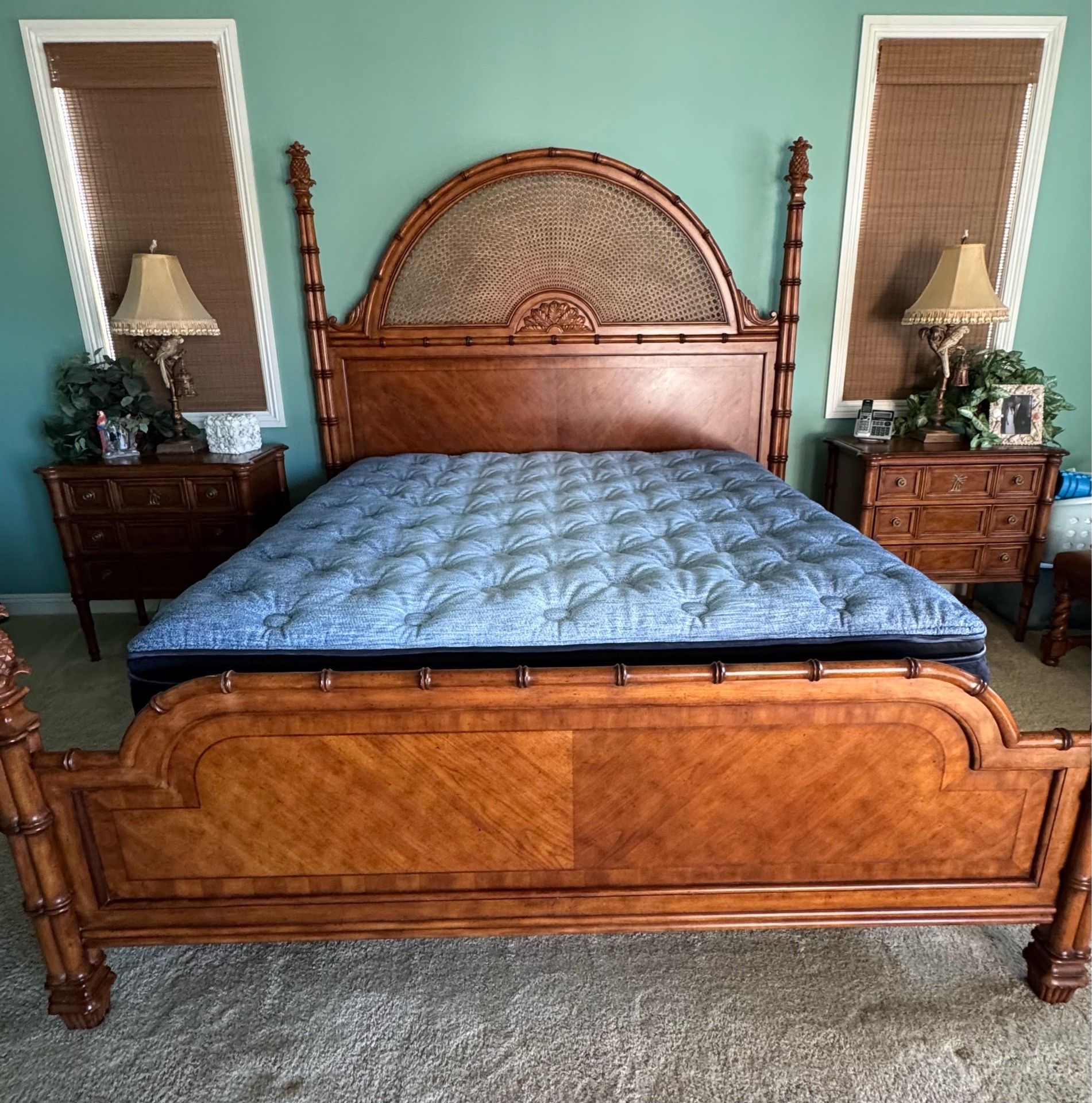 Drexel Heritage Palm Court High End Tropical Style Bedroom Furniture. READ DETAILED DESCRIPTION