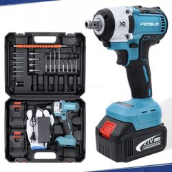 Cordless Impact Wrench 3000 RPM & Max Torque 260 ft-lbs Brushless W/ Battery