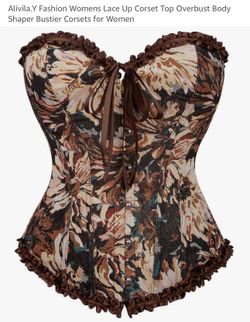 Women Lace Up Corset.