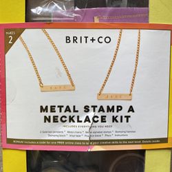 New Metal Stamp A Necklace Kit