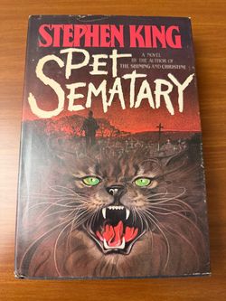 Pet Sematary by Stephen King - 1983 Third Printing - Y45 Edition with Dust Jacket