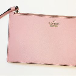 Kate Spade Large Pink Wristlet Clutch