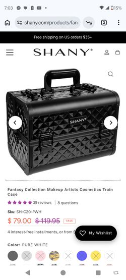 Shany Fantasy Collection Makeup Artists Cosmetics Train Case