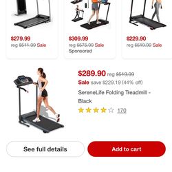 Serene life Folding Treadmill