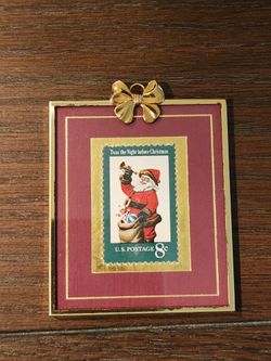 1972 Vintage U.S. postage stamp. "Twas the Night before Christmas,". .