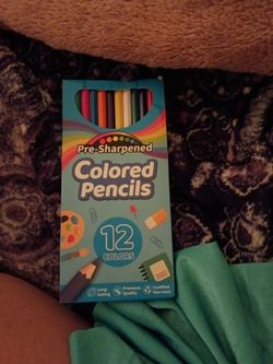 Pre-sharpened colored pencils