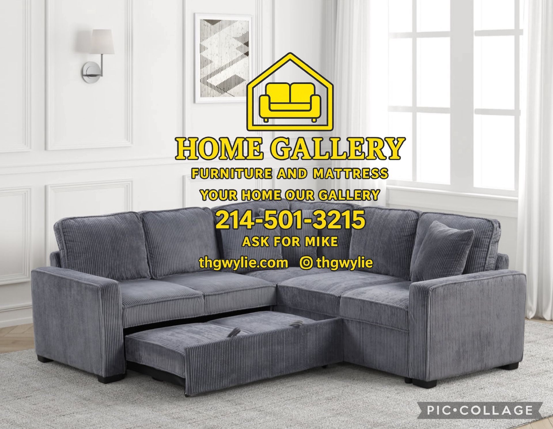 Sleeper Sectional $26 Down 