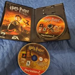 Harry Potter Bundle (Chamber Of Secrets And The Goblet Of Fire) PS2 CIB *TESTED
