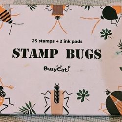 Stamp Bugs (25 stamps, 2 ink colors)
