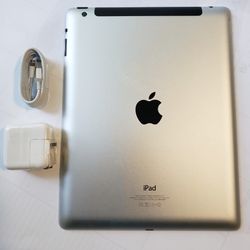 iPad 4, iCloud Unlocked,  Wi-Fi Internet Access.  Excellent Condition 