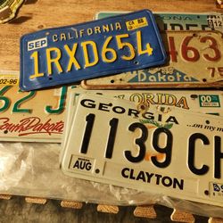 Dozens Of License Plates