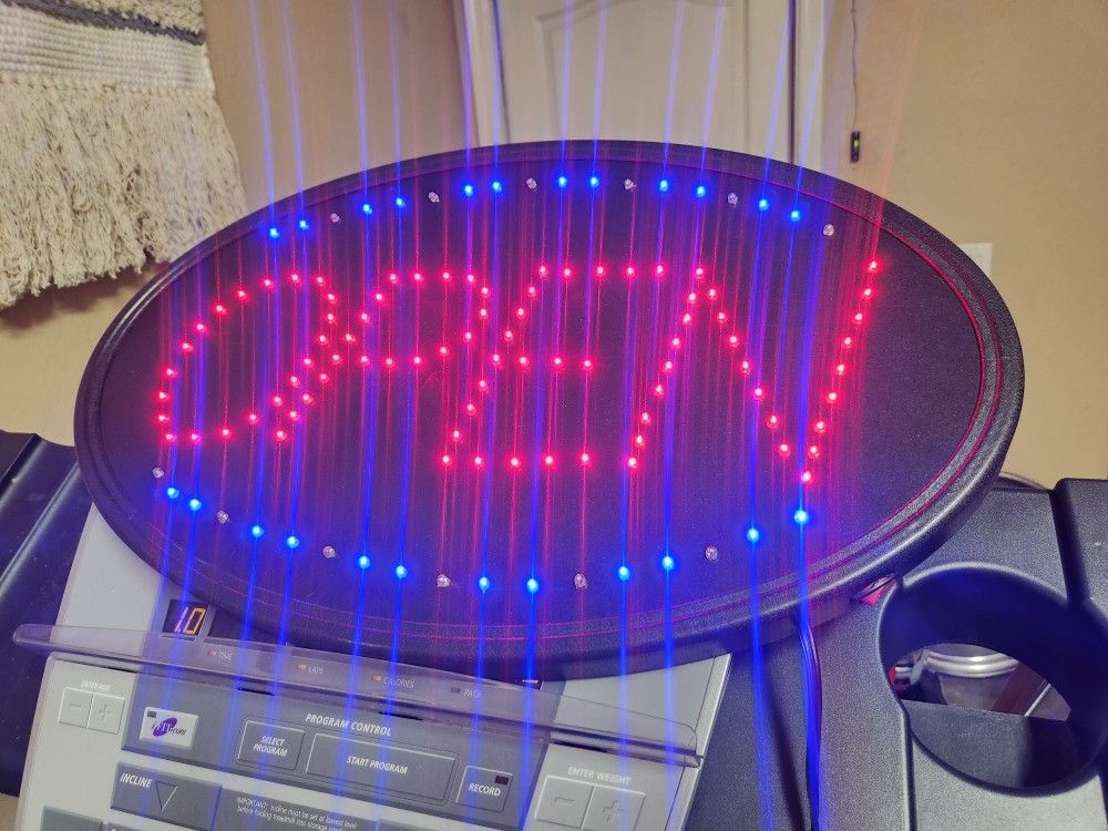 open sign