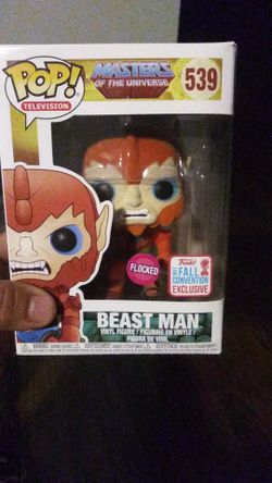 Master of the universe 539 beast man flocked funko pop