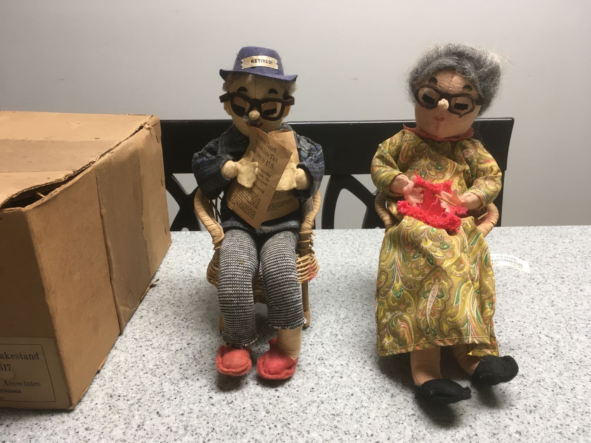 Vintage Mom & Dad Novelty Retired Dolls 