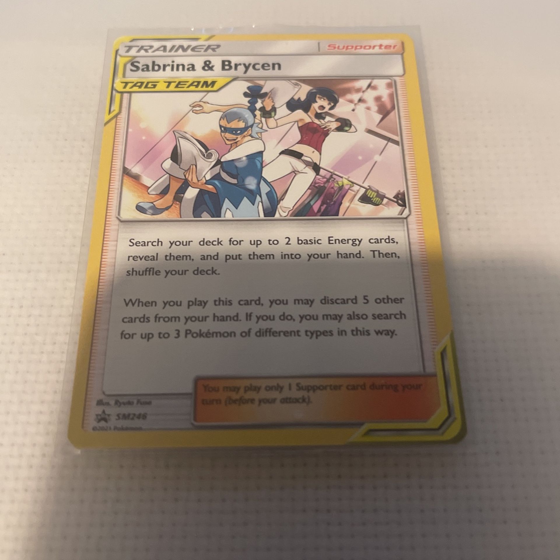 Pokémon Sabrina & Brycen Promo SM246