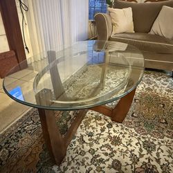 Top Glass Coffee Table With Two Side Tables.