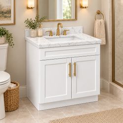 Vanity with QuartzTop