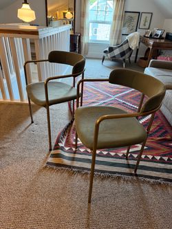 West Elm Lenox Chairs x2