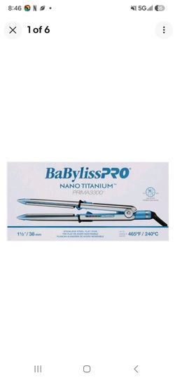 BaBylissPRO Nano Titanium Prima3300 1½" Stainless Steel Flat Iron | BNT3300TUC