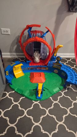 Hot Wheels Monster Trucks T. Rex Volcano Arena Track Playset