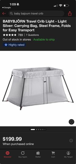 Baby Bjourn Travel Crib Light