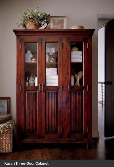 Kavari Three Door Armoire Crate And Barrel
