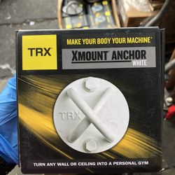 TRX X-Mount, Wall and Ceiling Mount, Mount for Suspension Straps, White