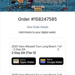 Vans warped Tour 2025