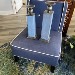 Pair Of Metal Candlesticks