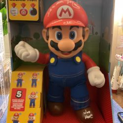 Charles Martinet It’s A Me, Mario 12 Inch Talking Action Figure Signed 
