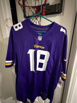 Brand New With Tags Purple Minnesota Vikings Justin Jefferson size men’s large jersey