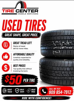 used tires llantas usadas road hazard 