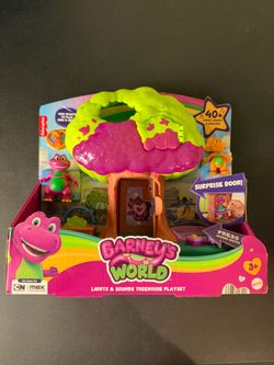 Fisher Price - Barney's World: Lights & Sounds Treehouse Playset - New