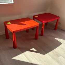 Kids Red IKEA Tables
