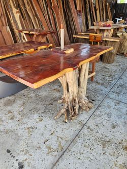 Coffe table and dinning tables rustic style