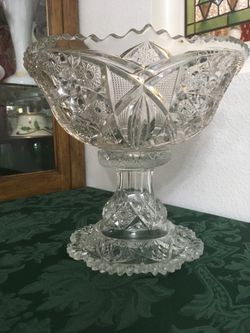 Punch bowl Fruit bowl Crystal Glass
