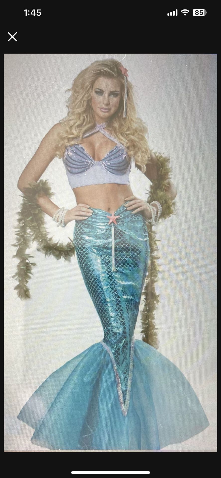 Mermaid Costume Womens Size Medium. Brand New