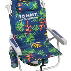 Tommy Bahama Backpack Beach Chair Green Leaves 2-Pack New In Box