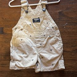 Baby boy clothes size 6 mos Osh Kosh Overalls (shorts)