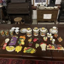 40 Piece Fruit Assortment Dishes And Decor