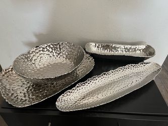 Set of Silver Serving Dishes