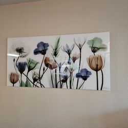 Glass Wall Art 24x48in