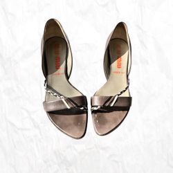Miu Miu Metallic Leather Heels
